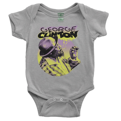 George Clinton Smoke Baby Onesie - babyheather