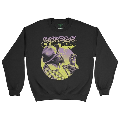George Clinton Smoke Crewneck Sweatshirt - crewneckblack
