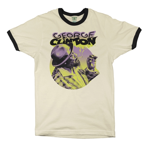 George Clinton Smoke Ringer T-Shirt - ringernaturalblacktrim