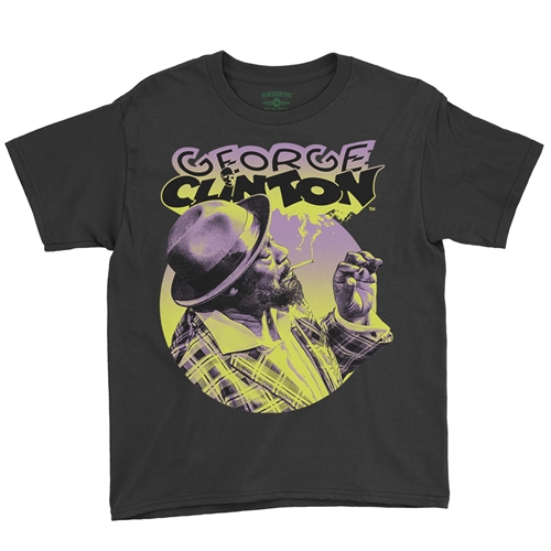 George Clinton Smoke Youth T-Shirt - Lightweight Vintage Children & Toddlers - youthblack