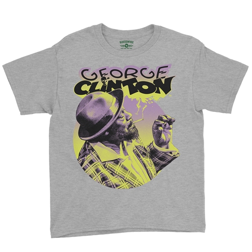 George Clinton Smoke Youth T-Shirt - Lightweight Vintage Children & Toddlers - youthheatherathletic