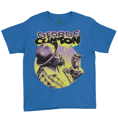 George Clinton Smoke Youth T-Shirt - Lightweight Vintage Children & Toddlers - youthroyalblue
