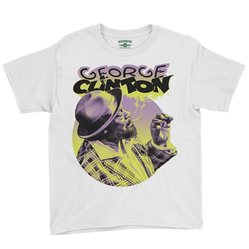 George Clinton Smoke Youth T-Shirt - Lightweight Vintage Children & Toddlers - youthwhite
