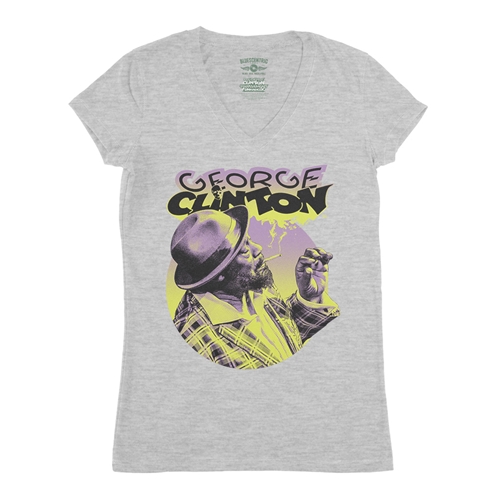 George Clinton Smoke V-Neck T Shirt - Women