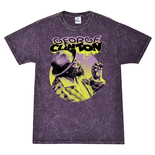 George Clinton Smoke T-Shirt - Purple Mineral Wash