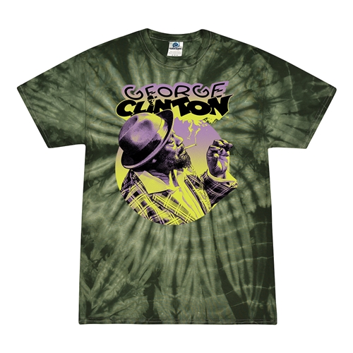 George Clinton Smoke Tie-Dye T-Shirt - Green