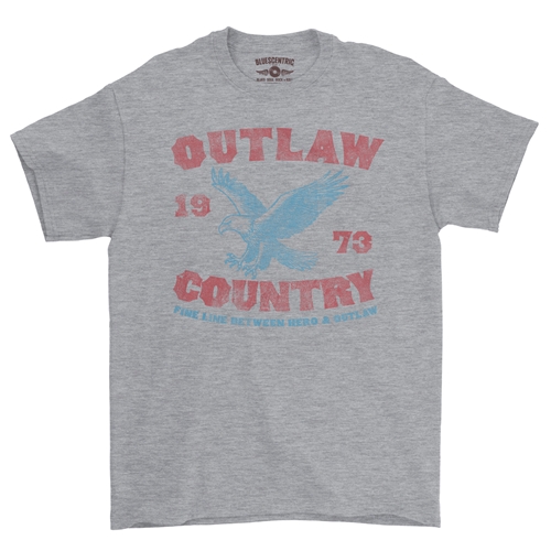 Outlaw Country 1973 T-Shirt - Classic Heavy Cotton - classicathleticheather