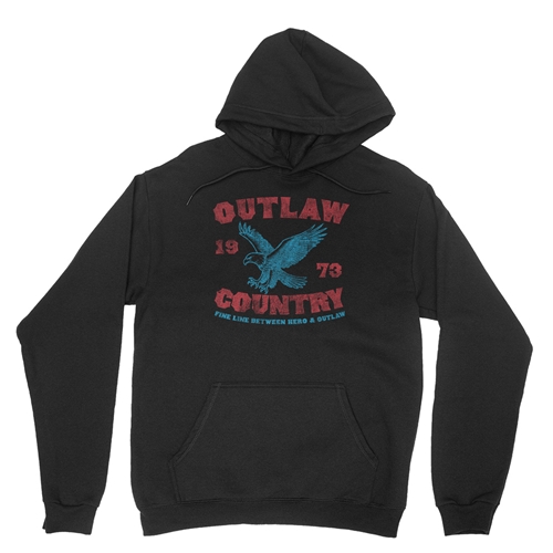 Outlaw Country 1973 Pullover Jacket - hoodieblack