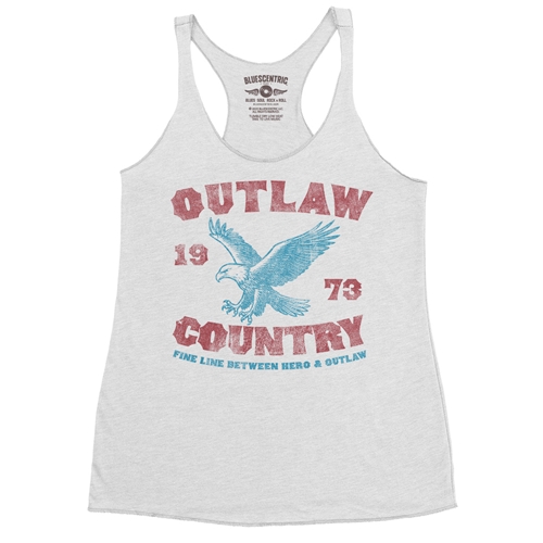 Outlaw Country 1973 Racerback Tank - Women