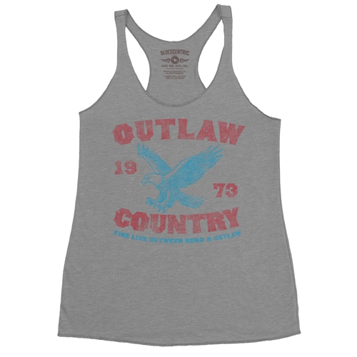 Outlaw Country 1973 Racerback Tank - Women