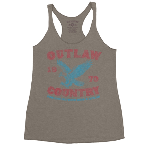 Outlaw Country 1973 Racerback Tank - Women