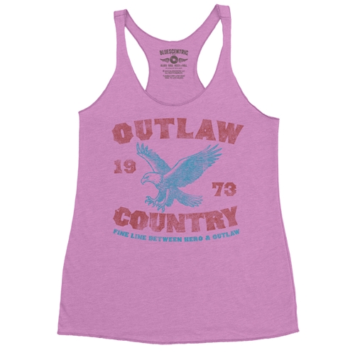 Outlaw Country 1973 Racerback Tank - Women