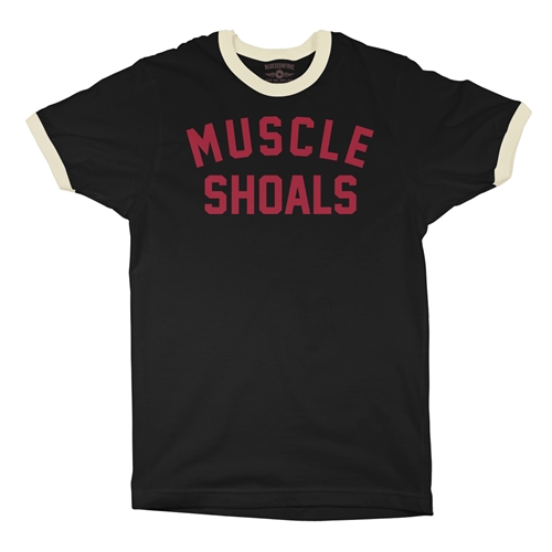 Muscle Shoals Ringer T-Shirt - ringerblackcreamtrim