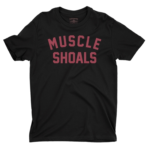 Muscle Shoals T-Shirt - Lightweight Vintage Style - vintageblack