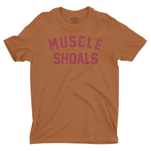 Muscle Shoals T-Shirt - Lightweight Vintage Style - vintageburntorange