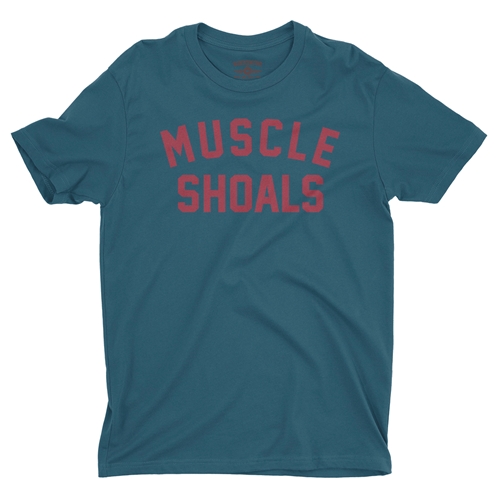 Muscle Shoals T-Shirt - Lightweight Vintage Style - vintagedeepteal
