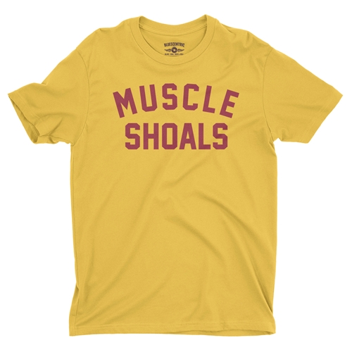 Muscle Shoals T-Shirt - Lightweight Vintage Style - vintagemaizeyellow