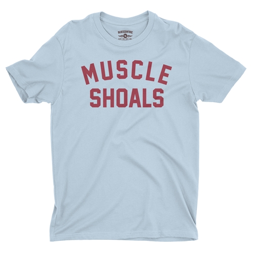 Muscle Shoals T-Shirt - Lightweight Vintage Style - vintagethrowbackblue