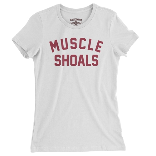 Muscle Shoals Ladies T Shirt - Relaxed Fit - ladieswhite