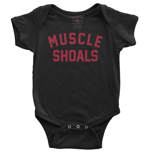 Muscle Shoals Baby Onesie - babyblack