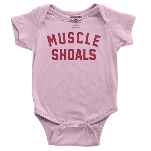 Muscle Shoals Baby Onesie - babypink