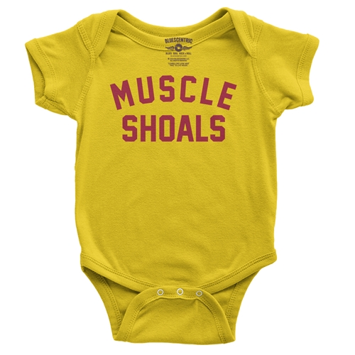 Muscle Shoals Baby Onesie - babyyellow