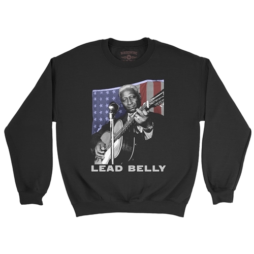 Patriotic Lead Belly Crewneck Sweatshirt - crewneckblack