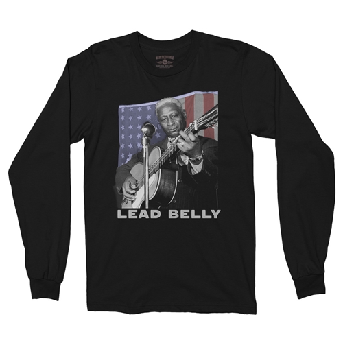 Patriotic Lead Belly Long Sleeve T-Shirt - longsleeveblack