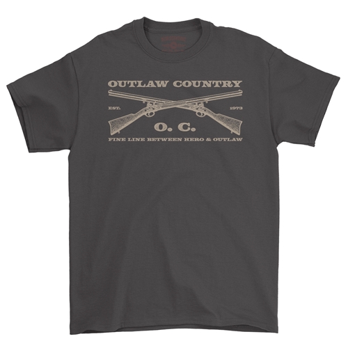 Outlaw Country Grunt T-Shirt - Classic Heavy Cotton - classicblack