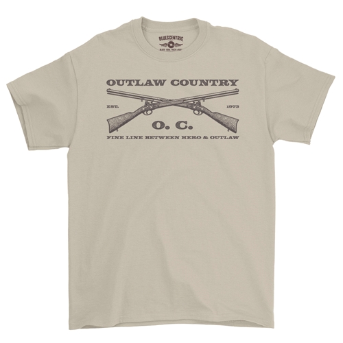 Outlaw Country Grunt T-Shirt - Classic Heavy Cotton - classicsand