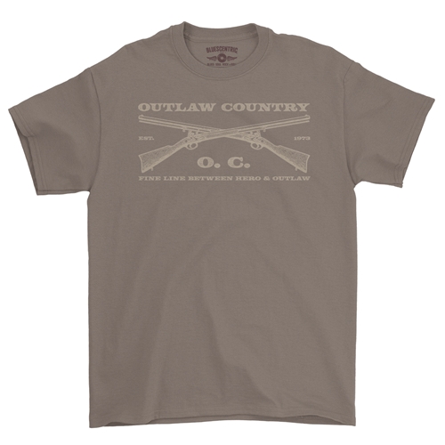 Outlaw Country Grunt T-Shirt - Classic Heavy Cotton - classictaupe