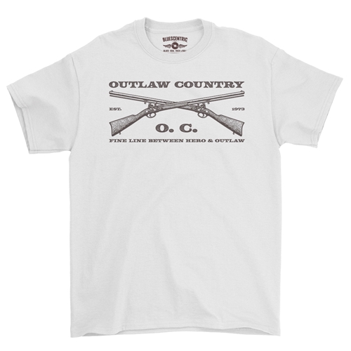 Outlaw Country Grunt T-Shirt - Classic Heavy Cotton - classicwhite