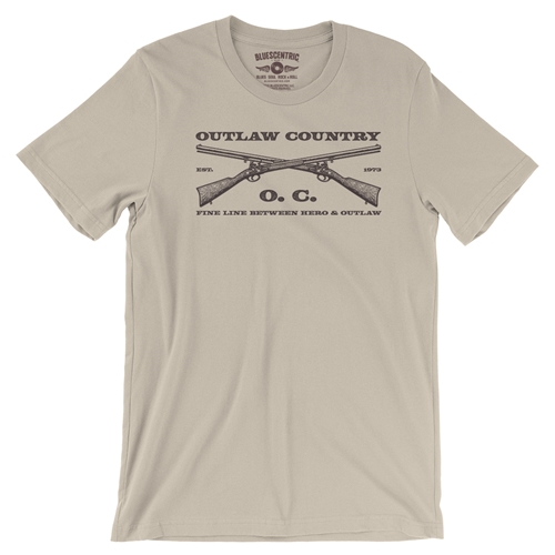 Outlaw Country Grunt T-Shirt - Lightweight Vintage Style - vintagecream