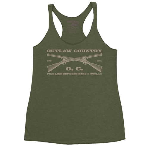 Outlaw Country Grunt Racerback Tank - Women