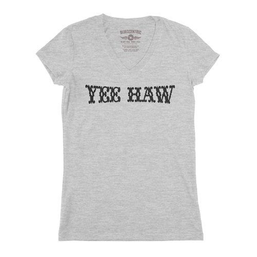 Yee Haw V-Neck T Shirt - Women