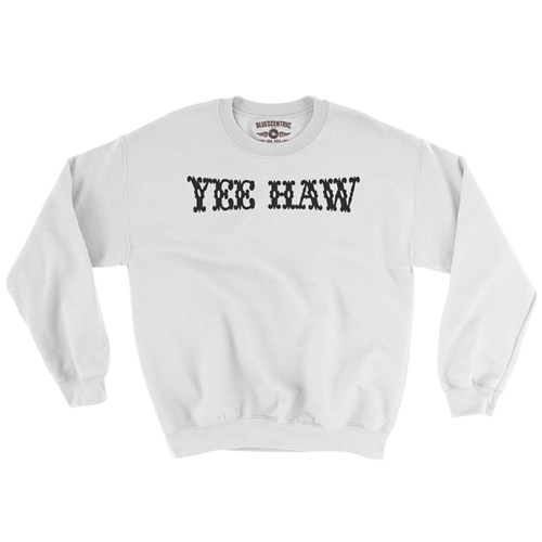 Yee Haw Crewneck Sweatshirt - white