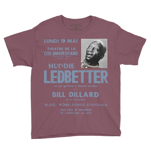 Lead Belly Poster Youth T-Shirt - Lightweight Vintage Children & Toddlers - youthheathermaroon