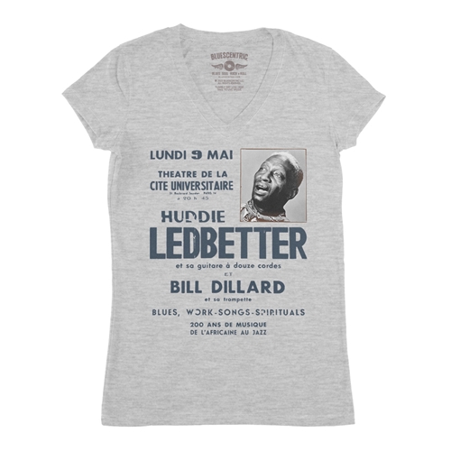 Lead Belly Poster V-Neck T Shirt - Women