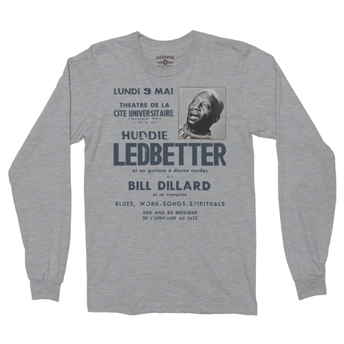 Lead Belly Poster Long Sleeve T-Shirt - longsleeveathleticheather