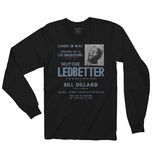 Lead Belly Poster Long Sleeve T-Shirt - longsleeveblack