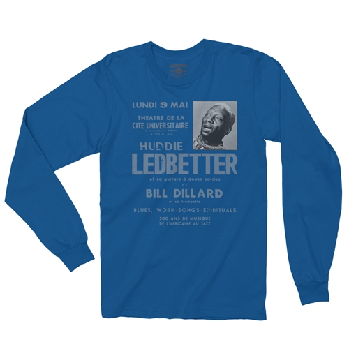 Lead Belly Poster Long Sleeve T-Shirt - longsleeveblue