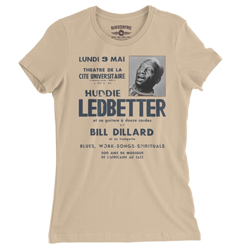 Lead Belly Poster Ladies T Shirt - Relaxed Fit - ladiessanddune