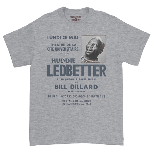 Lead Belly Poster T-Shirt - Classic Heavy Cotton - classicathleticheather