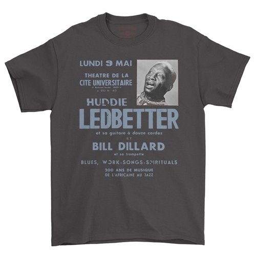 Lead Belly Poster T-Shirt - Classic Heavy Cotton - classicblack