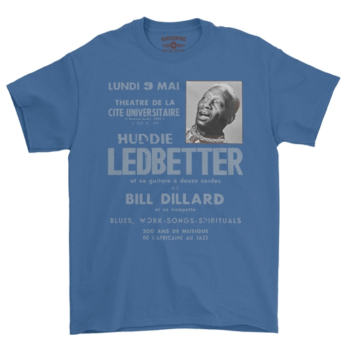 Lead Belly Poster T-Shirt - Classic Heavy Cotton - classicroyalblue
