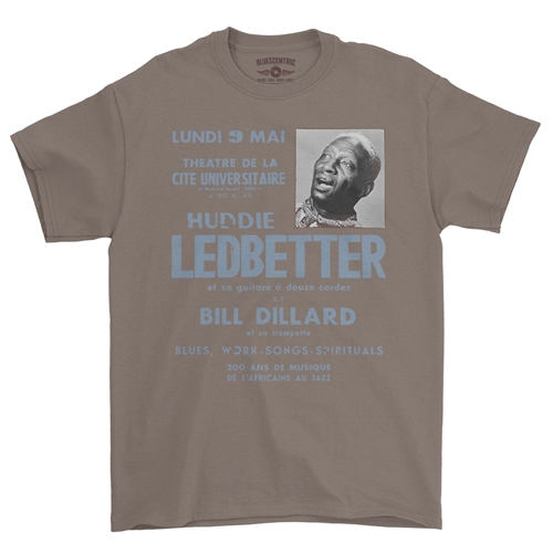 Lead Belly Poster T-Shirt - Classic Heavy Cotton - classictaupe