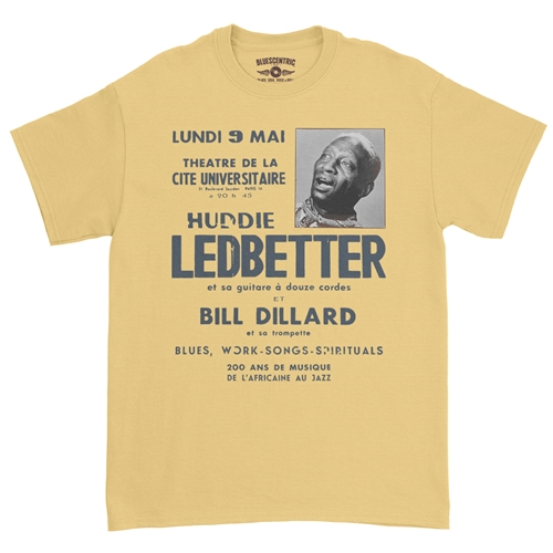 Lead Belly Poster T-Shirt - Classic Heavy Cotton - classicyellow