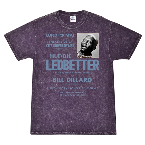 Lead Belly Poster T-Shirt - Purple Mineral Wash