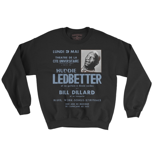 Lead Belly Poster Crewneck Sweatshirt - crewneckblack