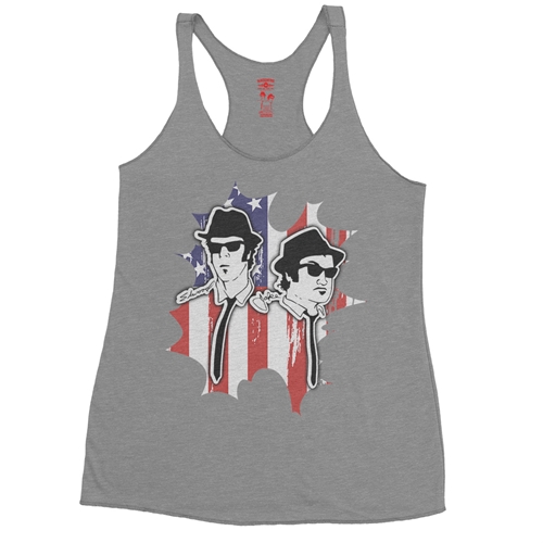Patriotic Blues Brothers Racerback Tank - Women